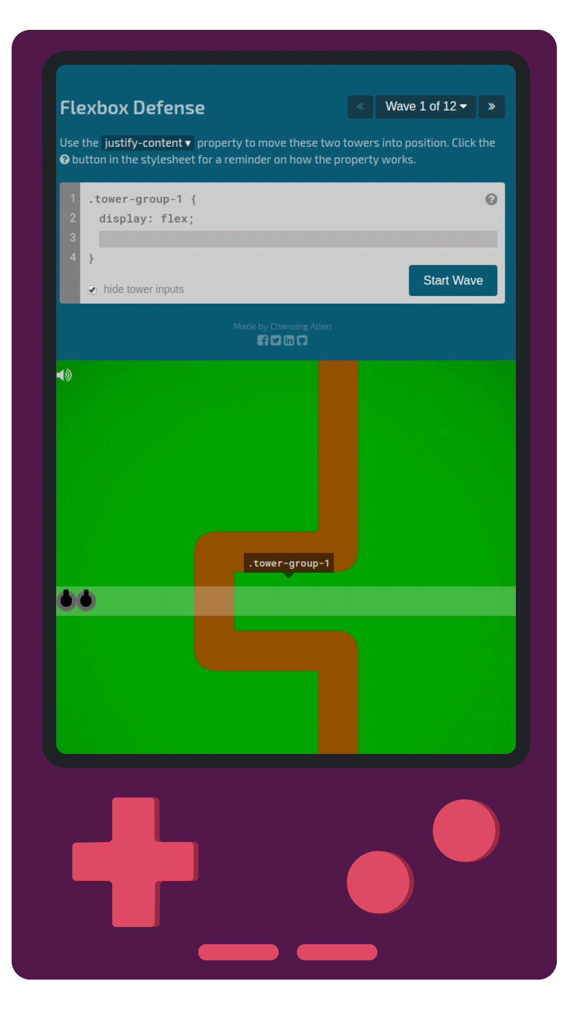 Flexbox defense game